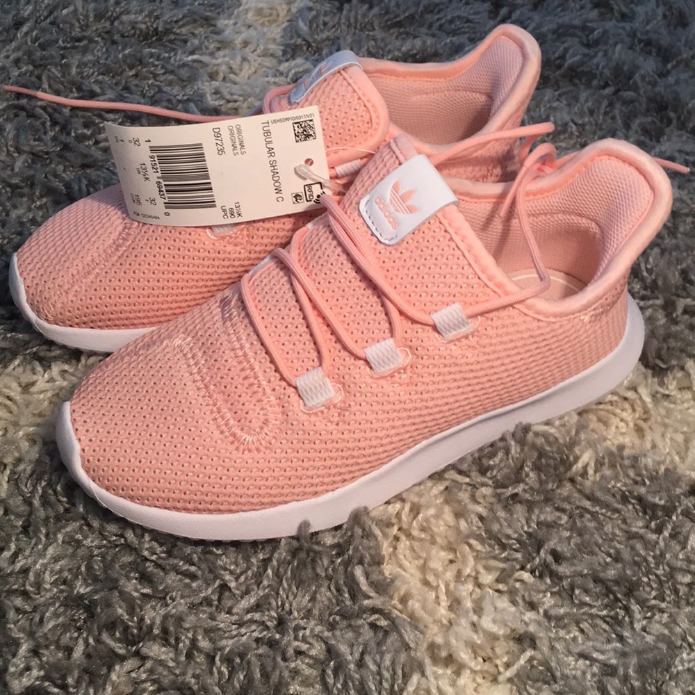 NWT Girls pink Tubular Shadow originals